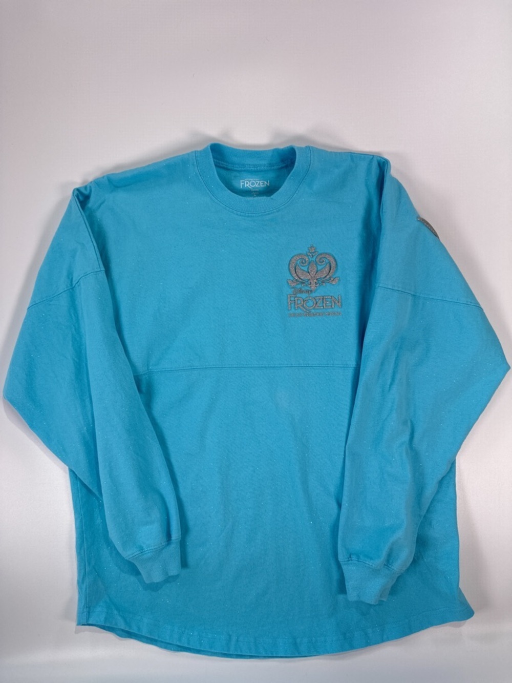 Disney Frozen Women Spirit Jersey Let It Go Glitter Medium - Picture 2 of 15